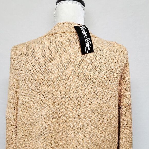 EVELYN Taylor Woman Loose Ribbed Popcorn Knit Open Front Waterfall Cardigan 3X - Picture 11 of 13